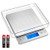 ORIA Digital Kitchen Scale 5kg Pocket Cooking Scale Mini Food Scale Multifunction Jewelry Scale with Back-Lit LCD Display Tare PCS Functions Stainless Steel Batteries Included