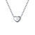 BriLove 925 Sterling Silver Tiny Initial Heart Necklace for Women Pendant Choker Necklace Letter N