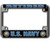 U.S. Navy Retired Chrome Motorcycle License Plate Frame