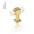 Mengico 6 Pack Gold Cabinet Knobs Kitchen Cabinet Pulls Lucite Drawer Pull Crystal Cabinet Handle