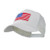 e4Hats.com 6 Panel Mesh American Flag White Patch Cap - White OSFM