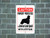 Monsety Decorative Sign Property Protected by American Cocker Spaniel Warning Yard Fence Guard Dog Breed Safety Sign Metal Pet Sign Gift 8 inchx12 inch  20x30cm