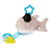 Manhattan Toy Shelton Shark Zip & Play Teether and Travel Baby Toy