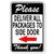 Fhdang Decor Please Deliver All Packages to Side Door Arrow Left Metal Sign Aluminium Sign 6x9 Inches