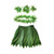 LITTLE FEATHER Hawaiian Ti Leaf Hula Green Skirt Luau Party Accessory  Kids and lei
