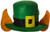 Felt Leprechaun Hat w Ears Party Accessory  1 count   1 Pkg