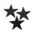 Fun Express - inch5 inch inch Black Cardboard Star Decoration 12p for Party - Party Decor - Wall Decor - Cutouts - Party - 12 Pieces