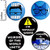 Geeky 5 Pack Buttons for Backpacks 1 Inch P18-1