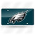 NFL Rico Industries Laser Inlaid Metal License Plate Tag Philadelphia Eagles - Green