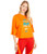 Reebok Workout Ready Meet You There T-Shirt High Vis Orange XL