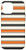 iPhone 12 Pro Max Horizontal Black White Orange Lines Pattern Halloween Themed Case