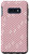 Galaxy S10e Stylish Wavy Lines Abstract Pattern White Rose Pink Case