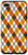iPhone 7 Plus 8 Plus Orange Black Lines Checkered Pattern Plaid Tartan Case