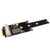 Mini PCI-E to M.2 NGFF  Key M Adapter with SIM Card Slot for WiFi WWAN LTE Module