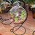 Alician Creative Clear Glass Ball Vase Micro Landscape Air Plant Terrarium Succulent Hanging Flowerpot Container