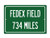 Personalized Highway Distance Sign To FedEx Field