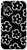 iPhone XR Cute Flower Pattern Wildflower Black and White Floral Case