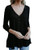 Youxiua Womens Henley Shirts Casual V Neck Long Sleeve Button Loose Knit Plain Sweaters Tops