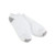 Hanes Mens Classics ComfortSoft No-Show White Socks  6 Pack