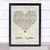 Better Together Script Heart Song Lyric Quote Music Poster Gift Present Wedding Song Art Print