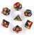 HD DICE Rainbow Glitter Dice, Polyhedral Dice Set Transparent Galaxy Dice for DND Dungeons and Dragons Pathfinde MTG RGP RolePlaying Game