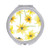 Alouply Travel Makeup Mirror for Women Girl Sunflowers Compact Double Sides 1X and 2X Magnification Portable Folding Mirror For Travel