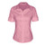 SUNNOW Womens Tailored Short Sleeve Basic Simple Button-Down Shirt with Stretch  XL Pink-B