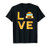 Love School Bus Driver Typography Gift T-Shirt