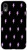 iPhone XR Pastel Light Purple Lightning Bolt Pattern Black Case