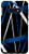 Galaxy S10e Seamless Abstract Blue and White Lines On Black Pattern Case