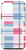 iPhone 12 mini Abstract Art Pastel Pink Blue Squares Lines Grid Geometric Case