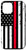 iPhone 12 12 Pro Thin Red Line Firefighter Flag Case