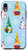 iPhone XR Garden Gnome Merry Christmas Snowflake Pattern Phone Case
