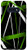 Galaxy S10e Seamless Abstract Green and White Lines On Black Pattern Case