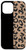 iPhone 12 mini Cheetah Leopard Patterns Tan Brown Case Cat Half Black Case