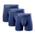 TANBOOCEL Bamboo Underwear Men Soft Breathable Boxer Briefs Underwear for Men 3-Pack  Navy Blue XL TANBOOCEL Bamboo Underwear Men Soft Breathable Boxer Briefs Underwear for Men 3-Pack  Navy Blue XL