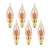 Grensk -C22T 2W Edison LED Filament Candelabra Light Bulb -16W Equivalent, E12 Small Base Lamp,Bent Tip -Ultra Warm White 2200K for Chandelier Candle Lamp Decorative (Amber Glow) -Non Dimmable, 6-Pack Grensk -C22T 2W Edison LED Filament Candelabra Light Bulb -16W Equivalent, E12 Small Base Lamp,Bent Tip -Ultra Warm White 2200K for Chandelier Candle Lamp Decorative (Amber Glow) -Non Dimmable, 6-Pack