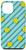 iPhone 12 mini Teal Mint-Green Lines Yellow Dot Pattern Case