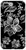 iPhone 7 Plus 8 Plus White Flower Line Drawing Floral Pattern On Black Case