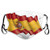 Safety Shield Reusable Outdoor Covers Flag of spain painted on the wall Earloop Cover