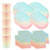 Larchio Pastel Party Plates Rainbow Party Supplies Disposable Paper Plate Cups and Napkins for Girl Birthday Baby Shower Party Tableware Serve 12