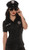 Underwraps Womens Police Fitted Shirt Black Small Underwraps Womens Police Fitted Shirt Black Small