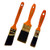 Shur-Line 858P 1-Inch, 1-1/2-Inch, and 2-Inch One Coat Polyester Brushes, 3-Pack