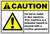 DYLAN MILLER Safety Sign - No Foil Or in This Machine This Machine is Hazard Caution OSHA DYU0642 12 x 16 Inches Metal Sign Durable Indoor and Outdoor Signs Street Signs