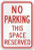 DYLAN MILLER Safety Sign - No Parking This Space Reserved Sign DYU0694 12 x 16 Inches Metal Sign Durable Indoor and Outdoor Signs Street Signs