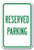 DYLAN MILLER Safety Sign - Reserved Parking Sign DYU0830 12 x 16 Inches Metal Sign Durable Indoor and Outdoor Signs Street Signs