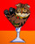 Brown Tabby Scottish Fold Cat Martini Signed Animal Grey Cat Art Print of Original Artwork Acrylic Painting