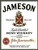 LANK Tin Sign Jameson Irish Whiskey Metal Funny Novelty Signs Vintage Style Wall Decor Man Cave Bar Pub 12x8 Inches