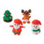 Fun Express Christmas Character Erasers for Christmas - Set of 24 - Classroom Stationery Supplies and Stocking Stuffers