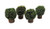 Melody Jane Dollhouses Set of 4 Shrubs Bushes Miniature 1 12 Garden Accessory